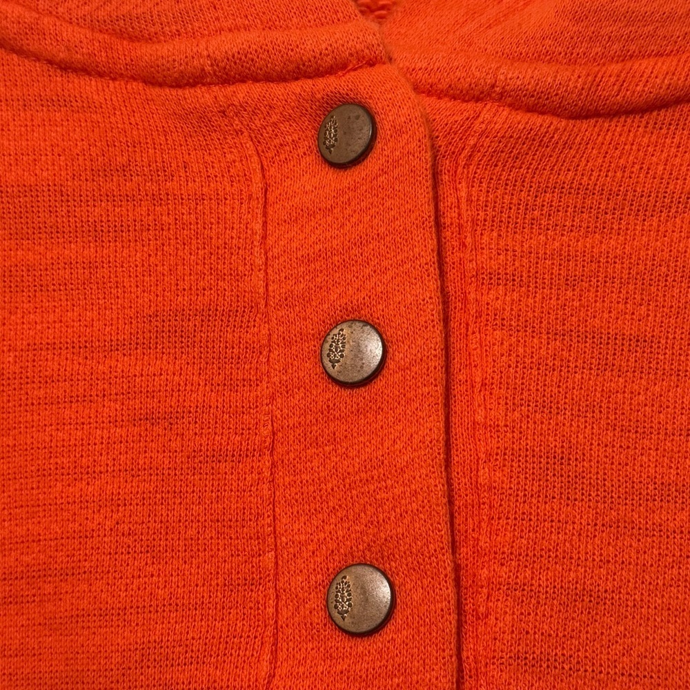 Free People Movement Solid Honey Dove Pullover Sweater Size Large Hoodie Orange - Picture 5 of 10